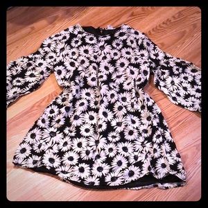 Forever 21 lined floral tunic